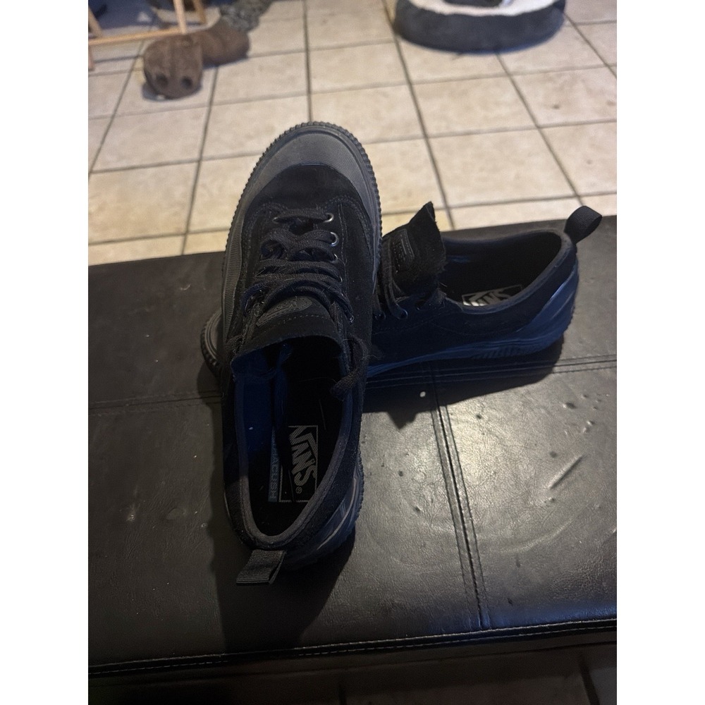 Vans Destruct SF Black Suede Shoes Size 10